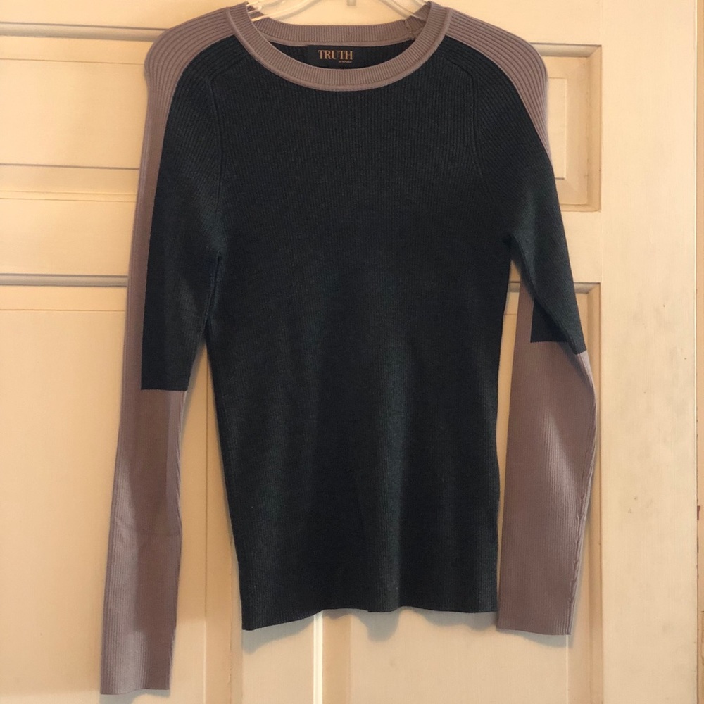 Truth by republic color block sweater Med